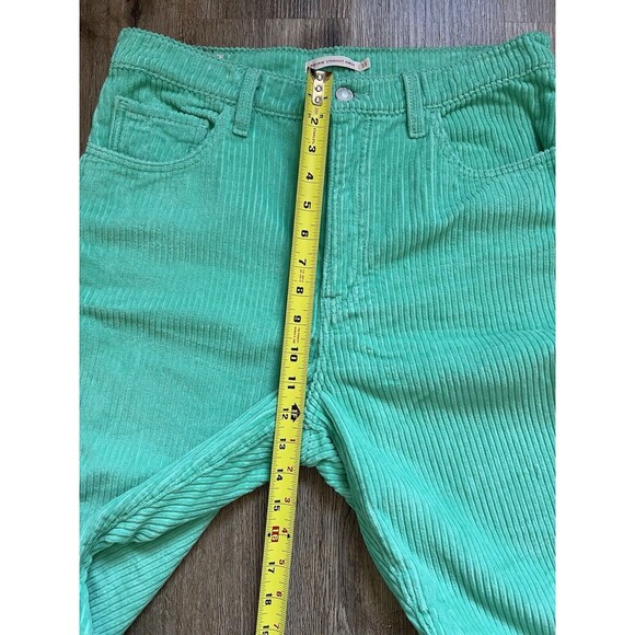 RIBCAGE CORDUROY STRAIGHT ANKLE WOMEN'S PANTS Size 31 - Picture 11 of 12